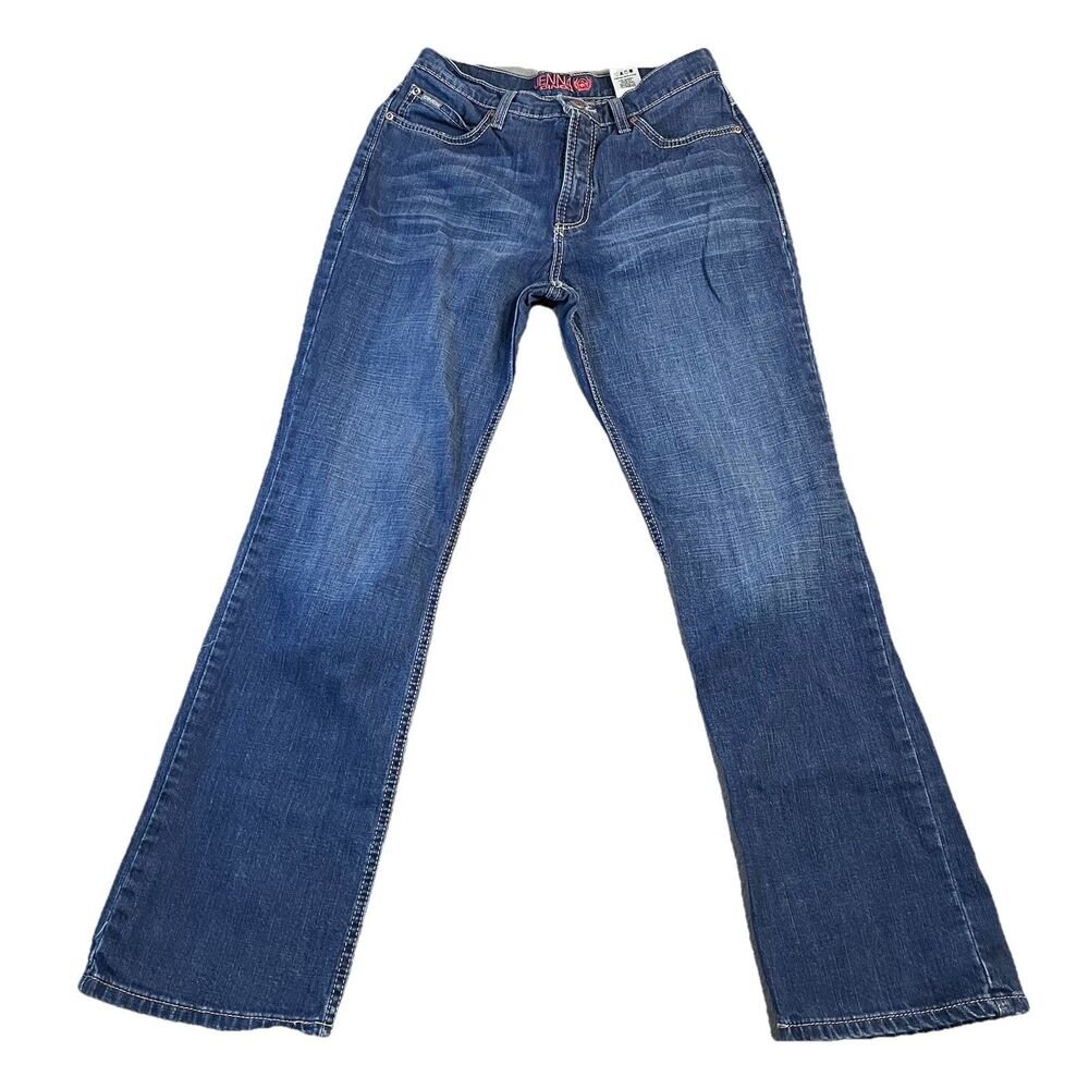 Cinch Jenna Relaxed Straight Jeans Womens 29R Blue Stretch Denim Cowgirl Rodeo